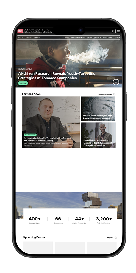 Hariri Institute Website Overview